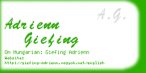 adrienn giefing business card